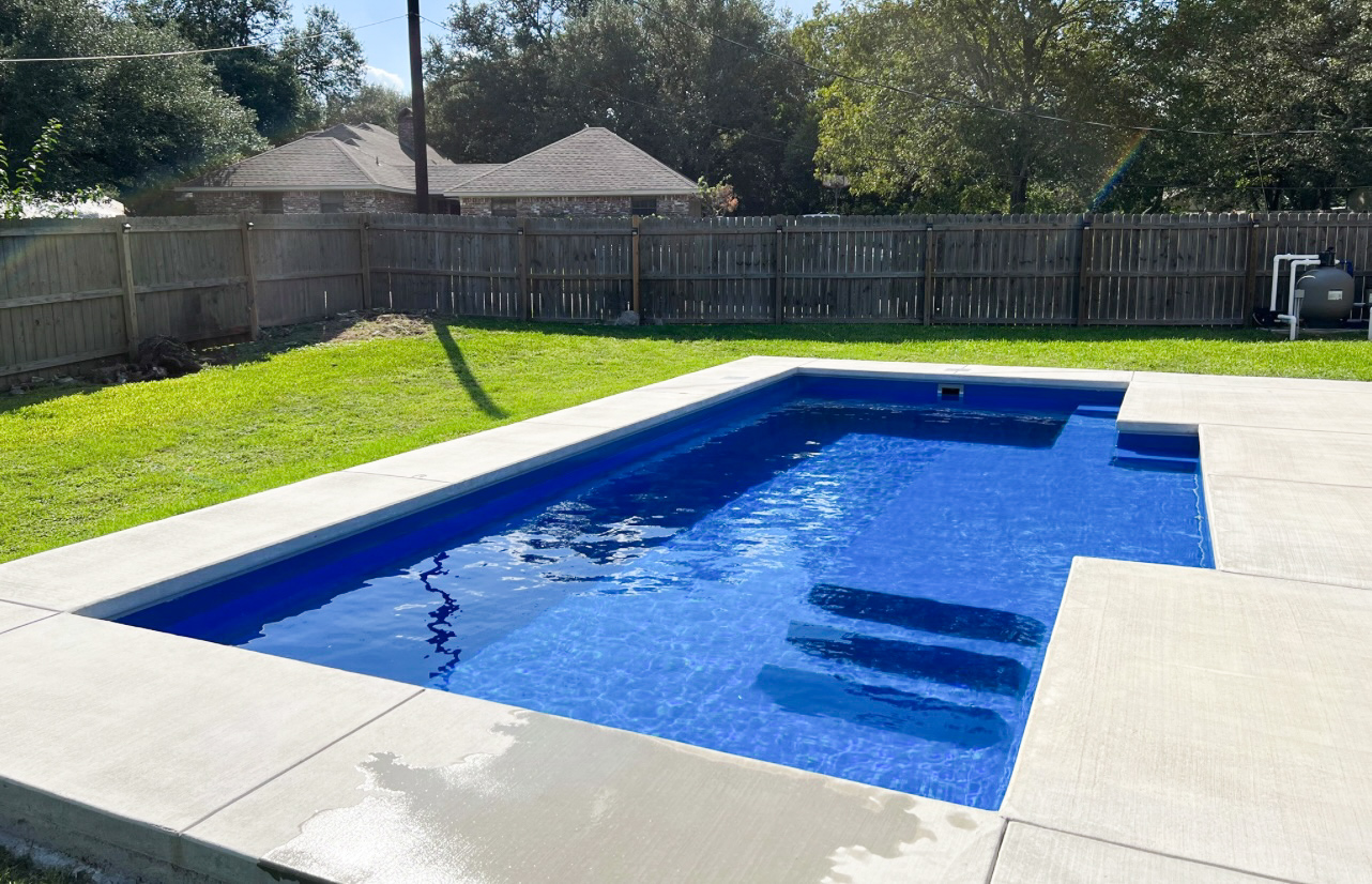 The Dynasty fiberglass pool