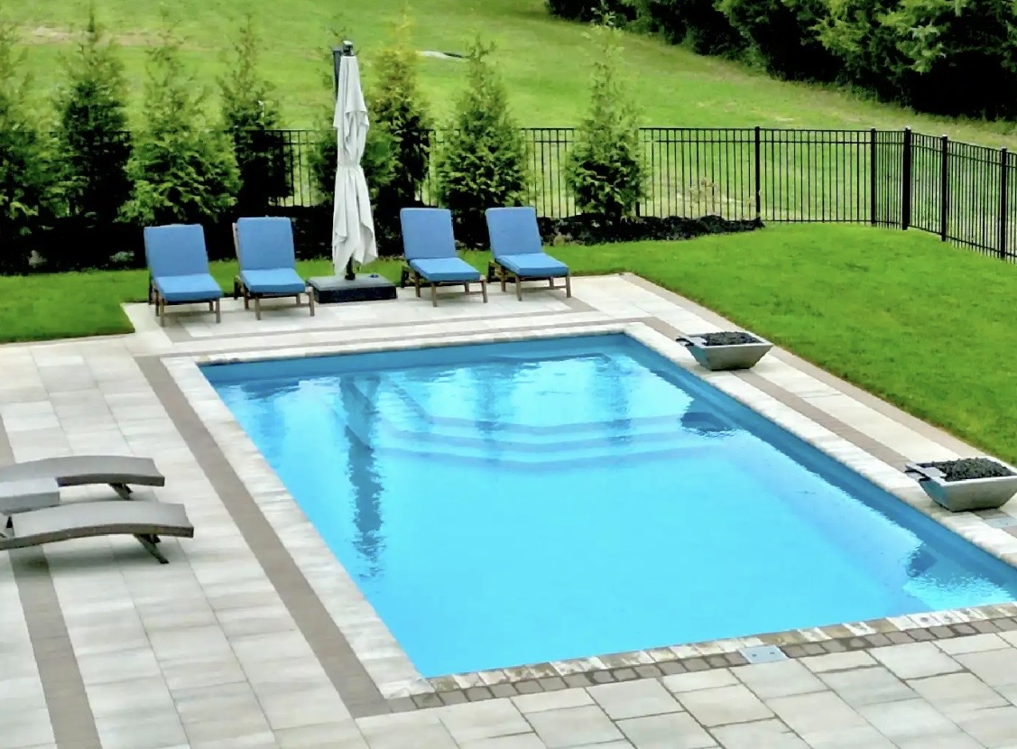 The Vogue fiberglass pool