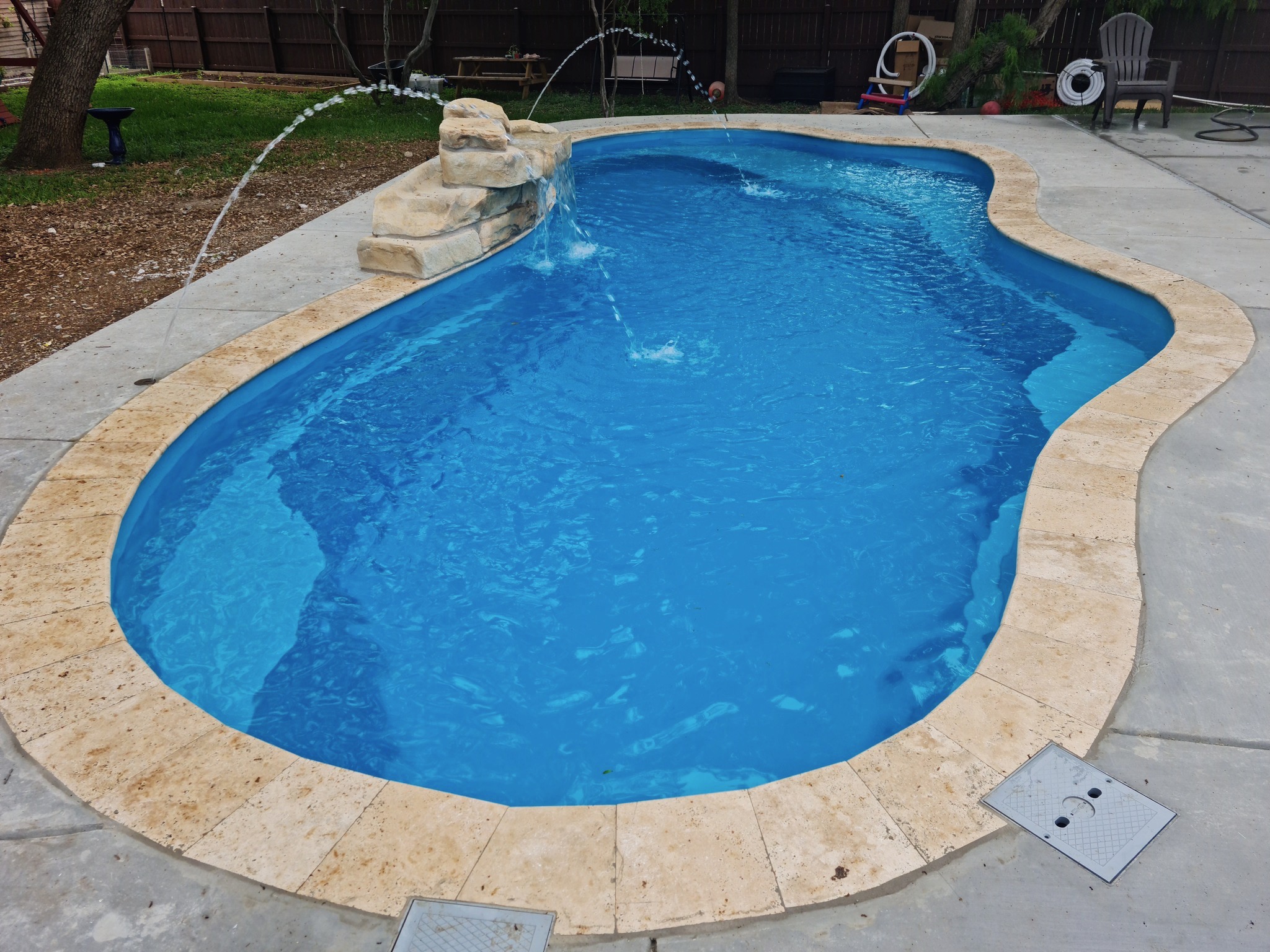 The Eden fiberglass pool