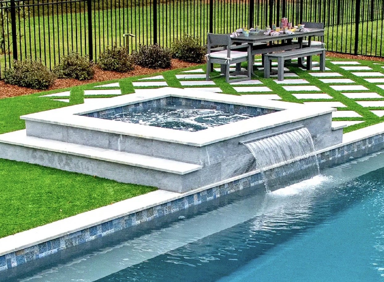 The Jewel fiberglass spa